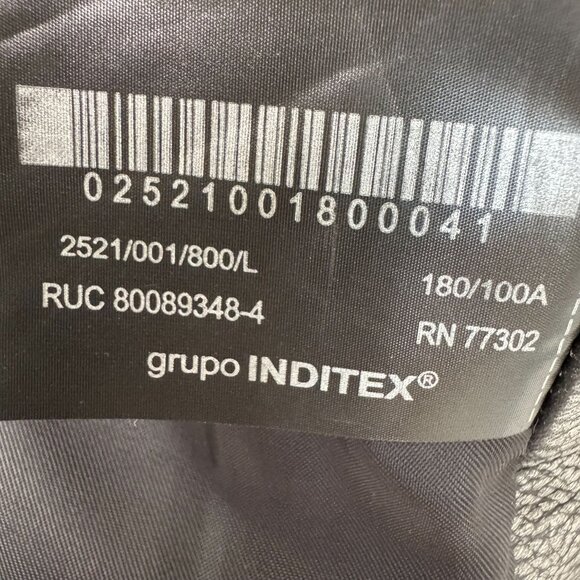 ZARA Vintage Effect Distressed Gray Pebbled Genuine 100% Leather Vest Size Large - Picture 16 of 17